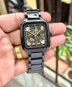 Rado True Square Automatic Ceramic Black-Gold