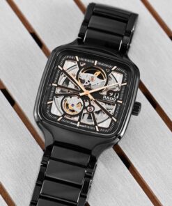 Rado True Square Automatic Ceramic Black-Copper