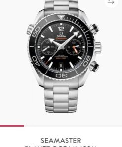 Omega Seamaster Planet Ocean Quartz Japan silver Black