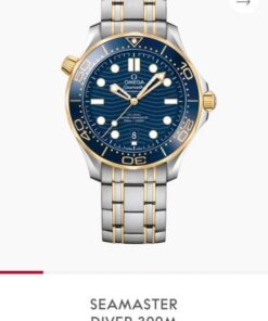 Omega seamaster diver 300M automatic Gold-Blue